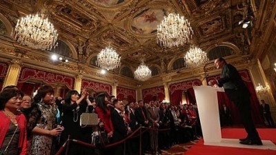 French President celebrates Asia's traditional lunar New Year - ảnh 1
